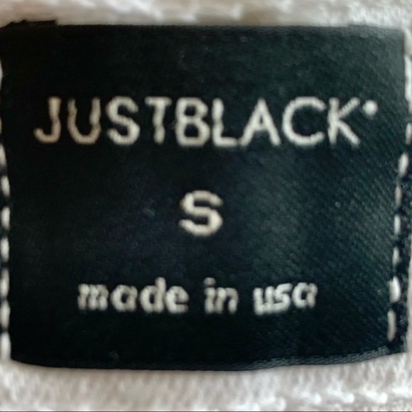 JUST BLACK DENIM Stretch Cotton Raw Hem Skirt Style # CD132K - Picture 2 of 16